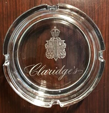 Vintage 5-Star Luxury Claridge's Hotel London England Ashtray