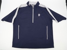 Footjoy Mens XL Navy Short Sleeve Sport Wind Shirt Pullover San Francisco Giants