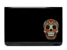 Ornate Skull Vinyl Laptop or Automotive Art sticker decal computer auto Yeti