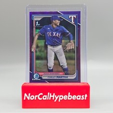 2024 Bowman Chrome Baseball Curley Martha 1st BCP-168 True Purple /250 Refractor