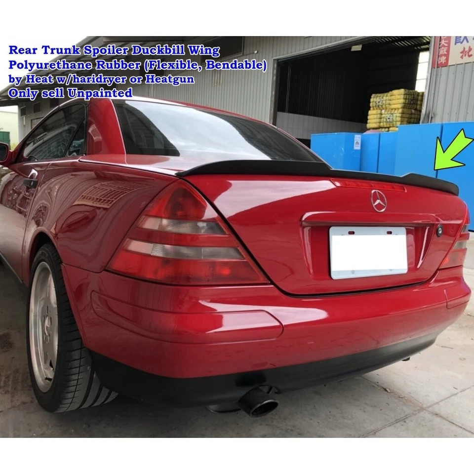 Alerón trasero de maletero 284FC Duckbill compatible con 1998~04 M Benz SLK R170 convertible Foto 4 de 4