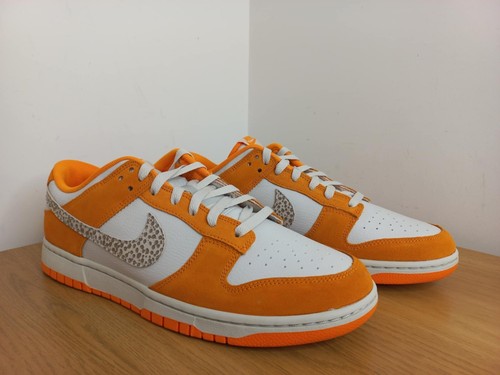 Nike Dunk Low Safari Swoosh Orange Neu mit Karton UK 10,5 - Bild 3 von 9