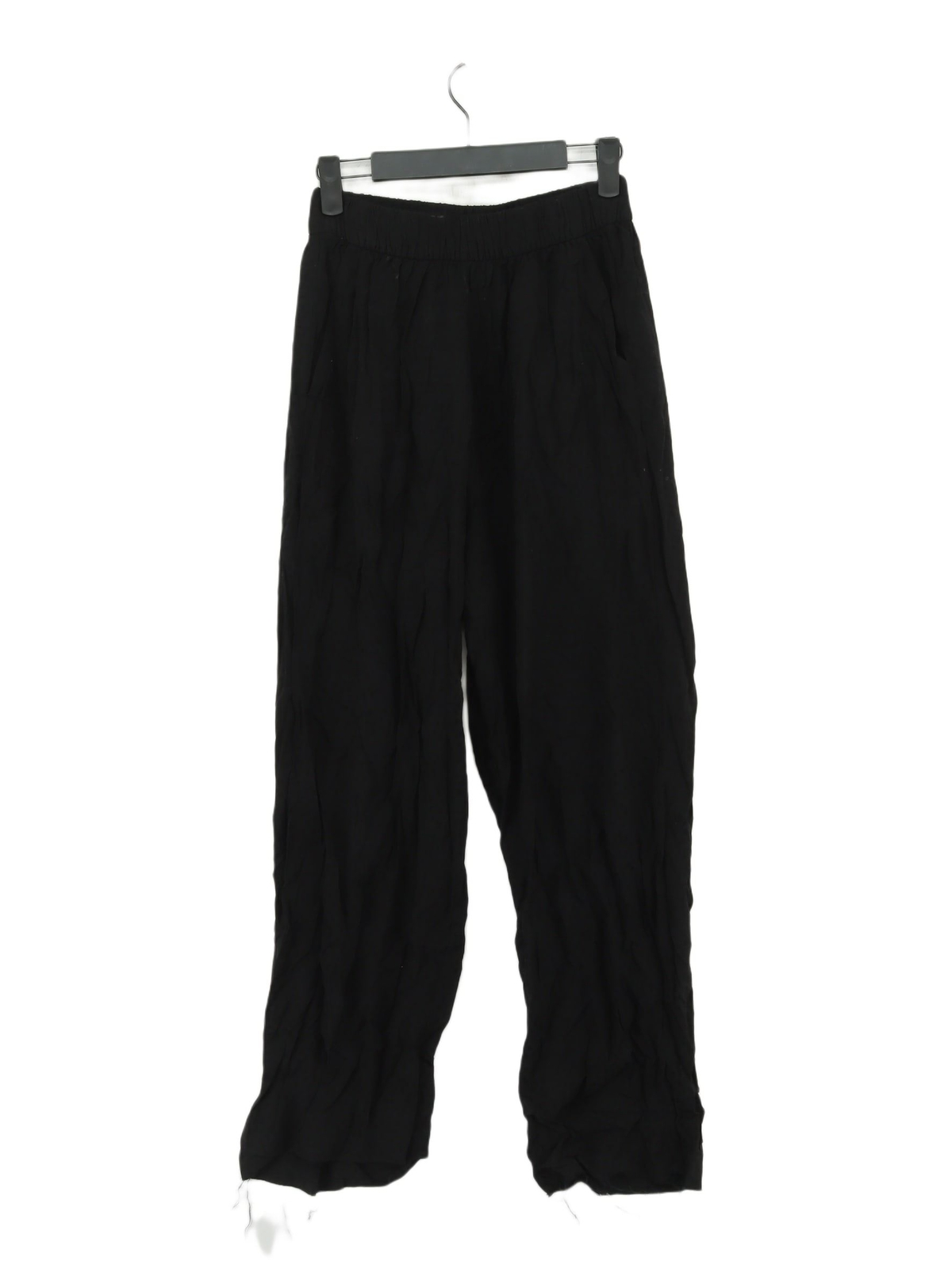 ALTRA & Other Stories Leggings Donna UK 6 Nero Pois 100% Viscosa Lunghezza Intera