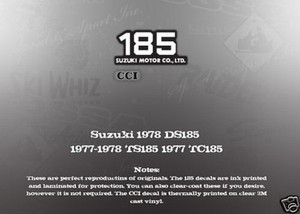 Suzuki 1984 TS250 Full Decal Set | Motorcycle & Scooter Parts | Gumtree