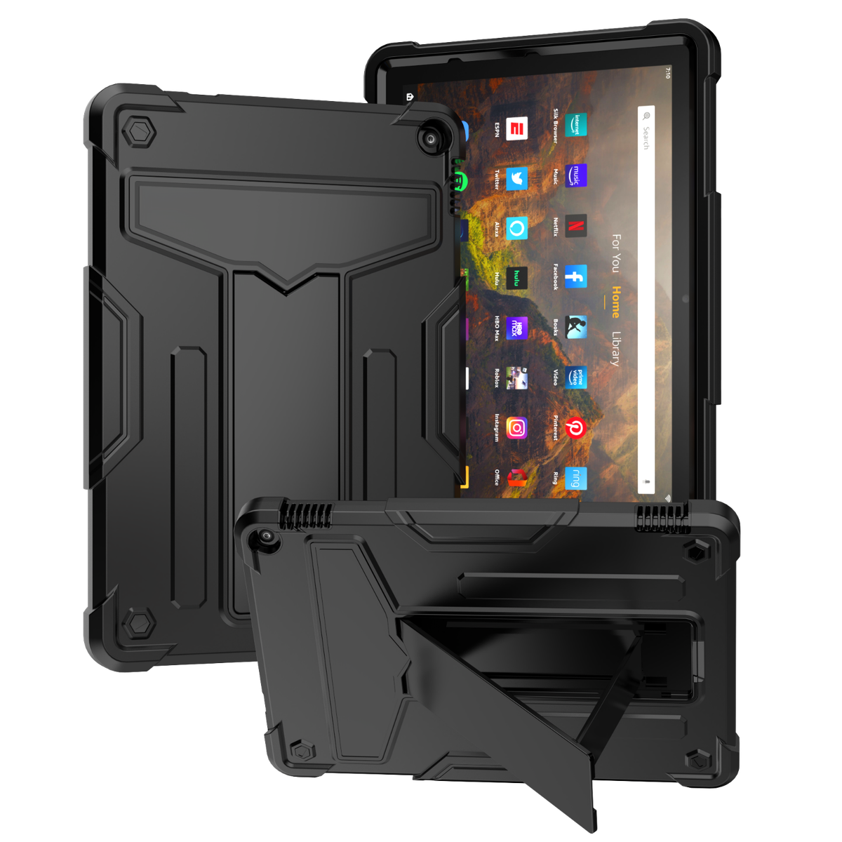 Custodia Antiurto Amazon Fire HD 10 (13a/11a Gen 2023-2021) - Protezione Totale Con Penna