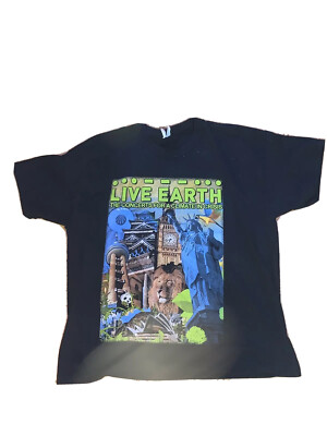 2007 Live Earth ConcertTShirt XL Smashing Pumpkins, Kanye,Tswift