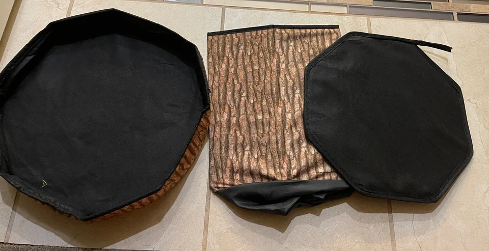 Foldable Wonderful Think Creative Home 14x14 Inch Fruit Storage Stool Ottoman - Image 3 of 4