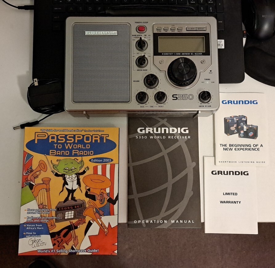 WORKING Grundig S350 AM/FM Shortwave Radio Tested With Power Cord And
