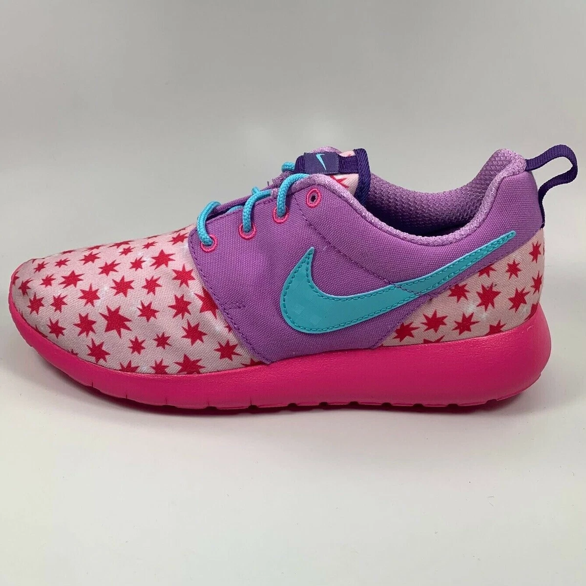 GIRLS NIKE ROSHE RUN ONE PRINT SIZE 7Y NEW 677784 604 DEADSTOCK