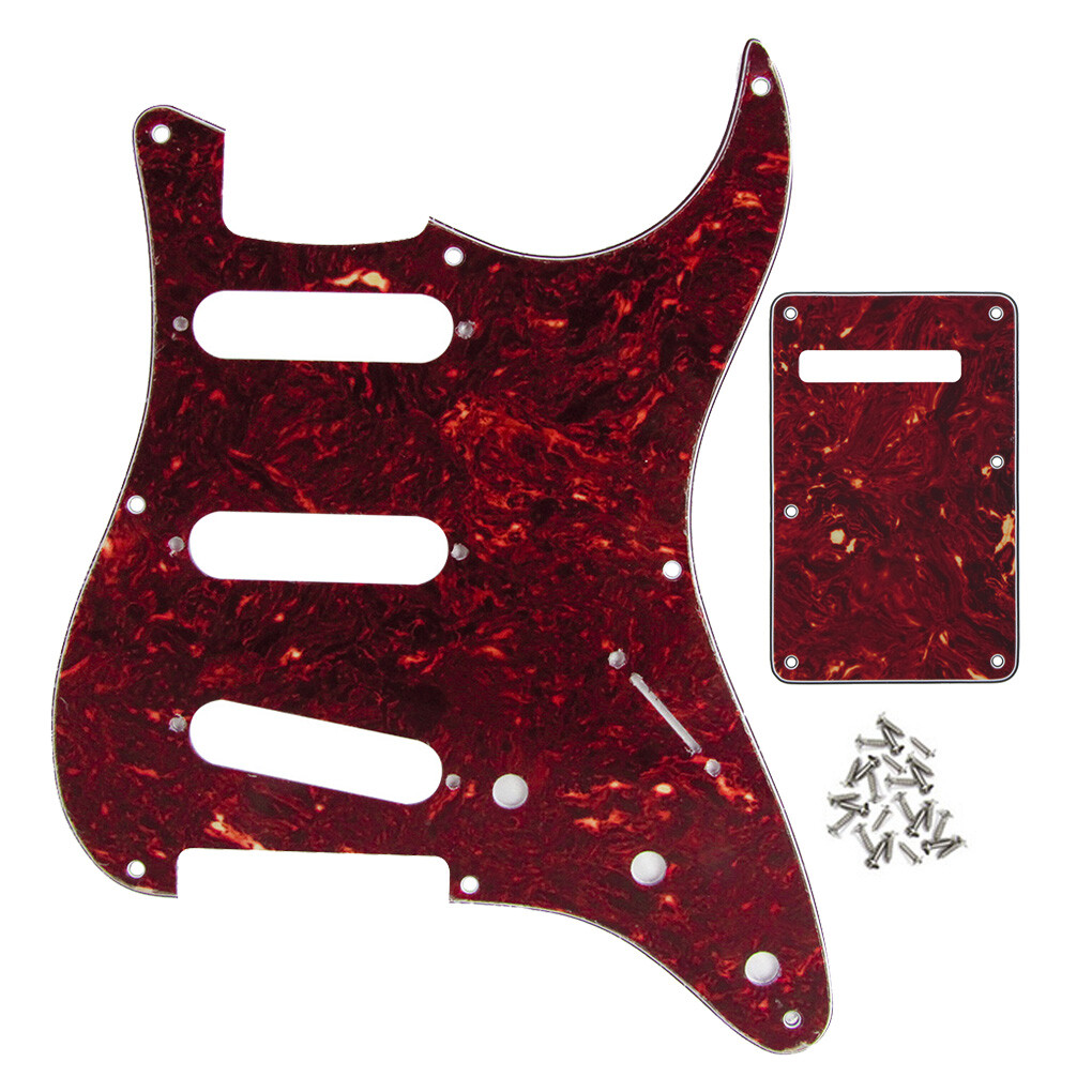 Schlagbrett / Pickguard Für Strat Gitarren Mit 8 Schrauben – Buntes Ersatzteil Für Tremolo-Bereich