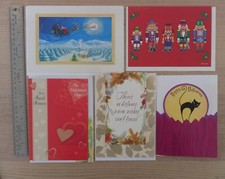 Lot Of 30 Holiday Greeting Cards, Christmas, Thanksgiving, Valentine, Halloween