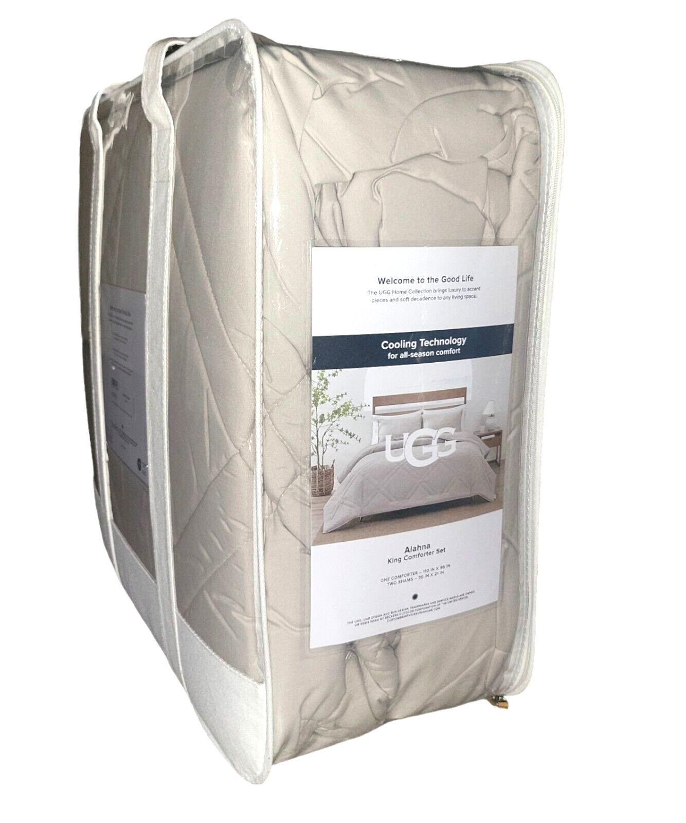 SOFT UGG® Alahna Diamond KING Comforter Set, Cooling Tech CERTIFIED 100 OEKOTEX eBay