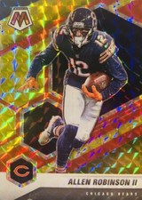 2021 PANINI MOSAIC ALLEN ROBINSON II CHOICE RED & YELLOW FUSION #27/80 BEARS #40