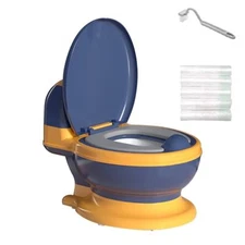 Potty Training Toilet, Realistic Potty Training Seat, Toddler Potty Chair wit...