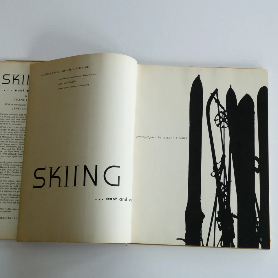 Skiing East and West Helene Fischer 1946 1st Edition HCDJ Alvin Lustig Design Foto 3 de 4