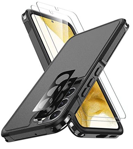 for Samsung Galaxy S22 Plus Case, [10 FT Military Grade Drop Black