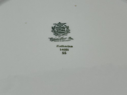 Weimar Katharina Salad Plate 7-1/2” White With Gold Plating 14051 - Picture 3 of 4