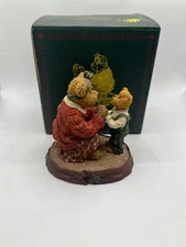 Boyds Bear Bearstone Momma Heartstrings With Tug Shared Moments Figurine 228427