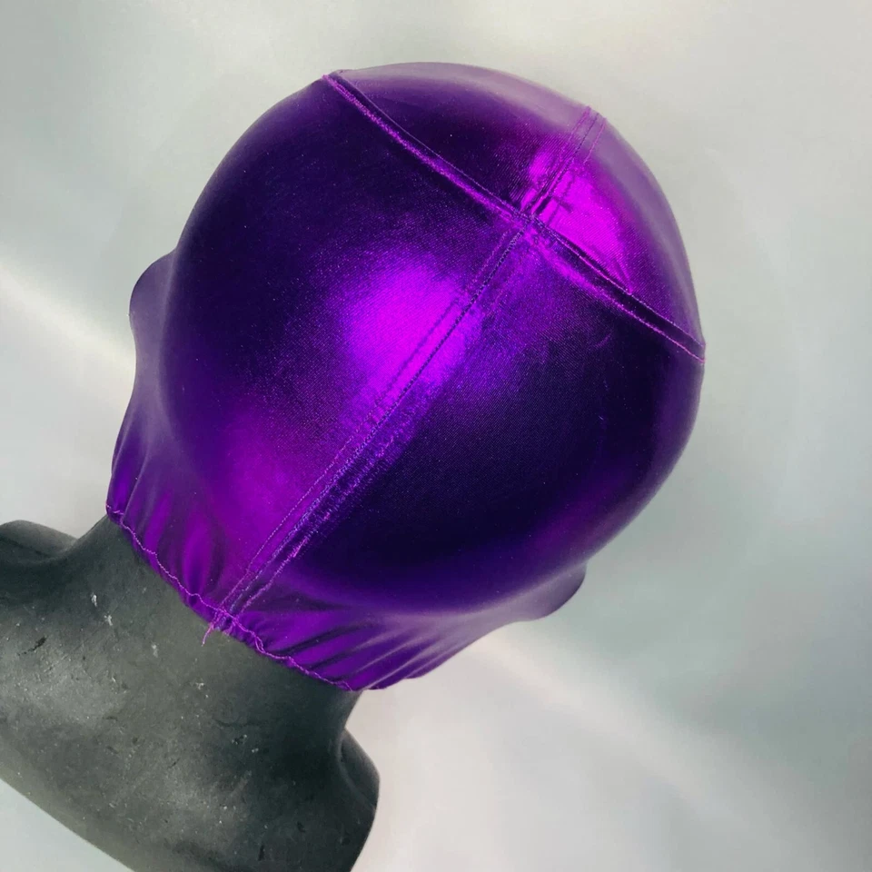 Hijo Fantasma Calavera Lucha Libre Disfraz Máscara Lucha Libre Rímel Púrpura Foto 4 de 4