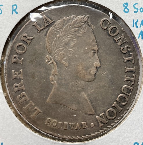 1847 PTS R Bolivia 8 Soles KM# A103 AU - 第 1/2 張圖片