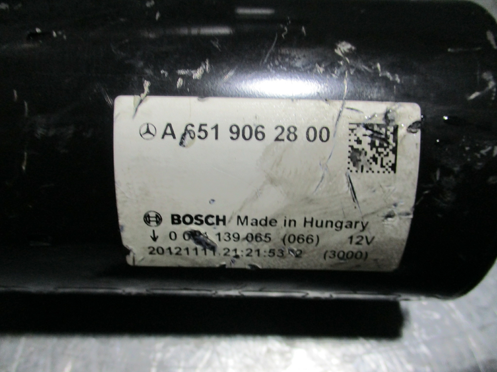 MERCEDES C CLASS E CLASS 2.1 16V DIESEL OM651 STARTER MOTOR 2013 
