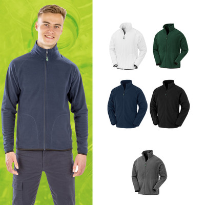 Result Genuine Recycled Microfleece Jacket R907X - Adult Full Zip Fleece Coat
