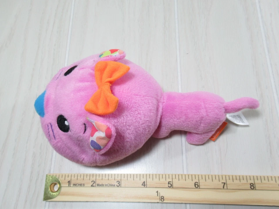 Infantino Peluche Musical Mover & Shaker Rosa Gato Naranja Arco Vibra Bebé Juguete Foto 4 de 4