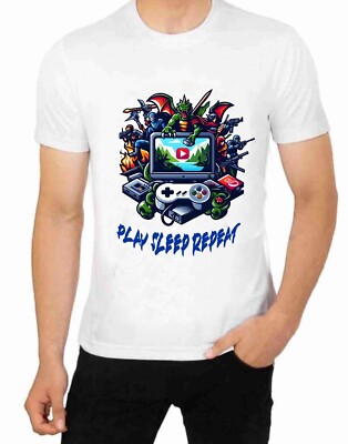 Gaming Gamer T shirt Character Art  Nerd Play Computer Games