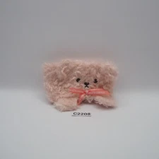 Tully's Coffee C2208 Pink USED JUNK 3" Cover Plush Stuffed Toy Doll