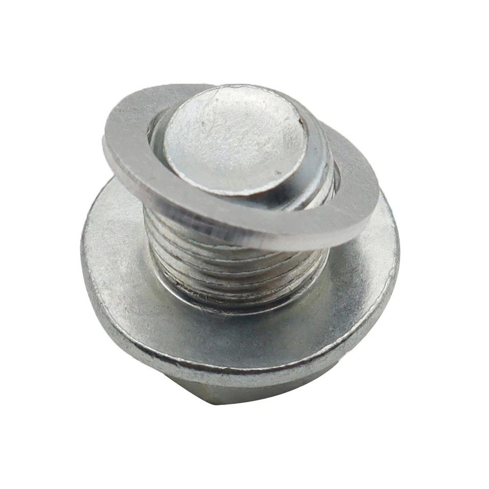 Tapón de perno de drenaje de cárter de aceite con arandela 90009-R70-A00 94109-14000 para Honda Acura Foto 3 de 4