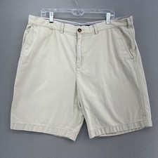 Tommy Hilfiger Shorts Light Tan Cream Men s 40 Khaki Cotton Casual Classic Y2K