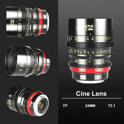Meike FF Prime 24mm T2.1 Full Frame Cine Lens for Canon EF/RF Sony