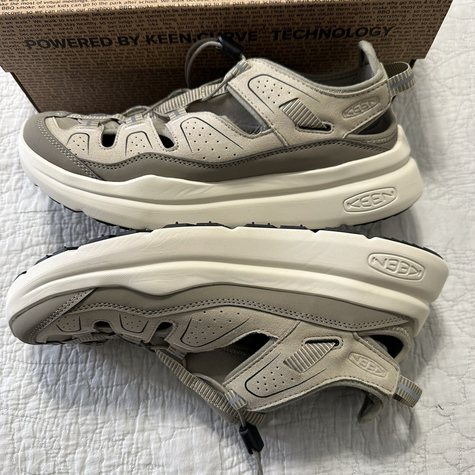 Sandali donna KEEN NUOVI CON SCATOLA WK450 con coulisse ammortizzata marrone taglia 9 5 Gorpcore outdoor