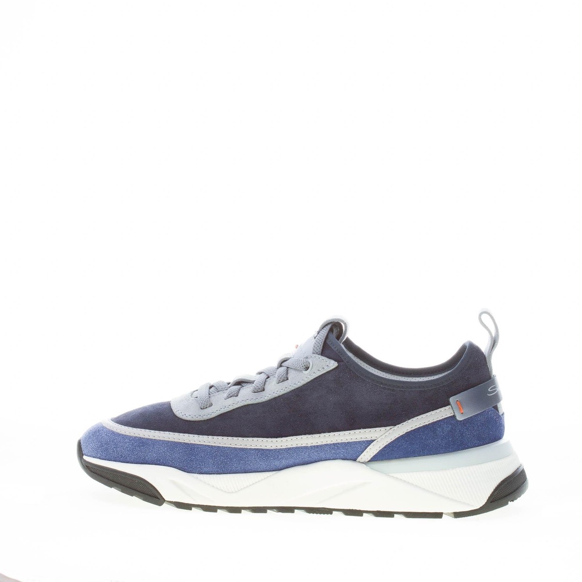 スニーカー SANTONI Men Sneakers MBCD21995BARTFEHU59 Blue Men's blue leather slip-on sneaker | Santoni Shoes