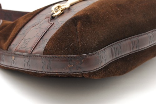 GUCCI Horse bit GUCCIssima Leather Shoulder Hand Bag Purse Authentic 1015 - Picture 21 of 24