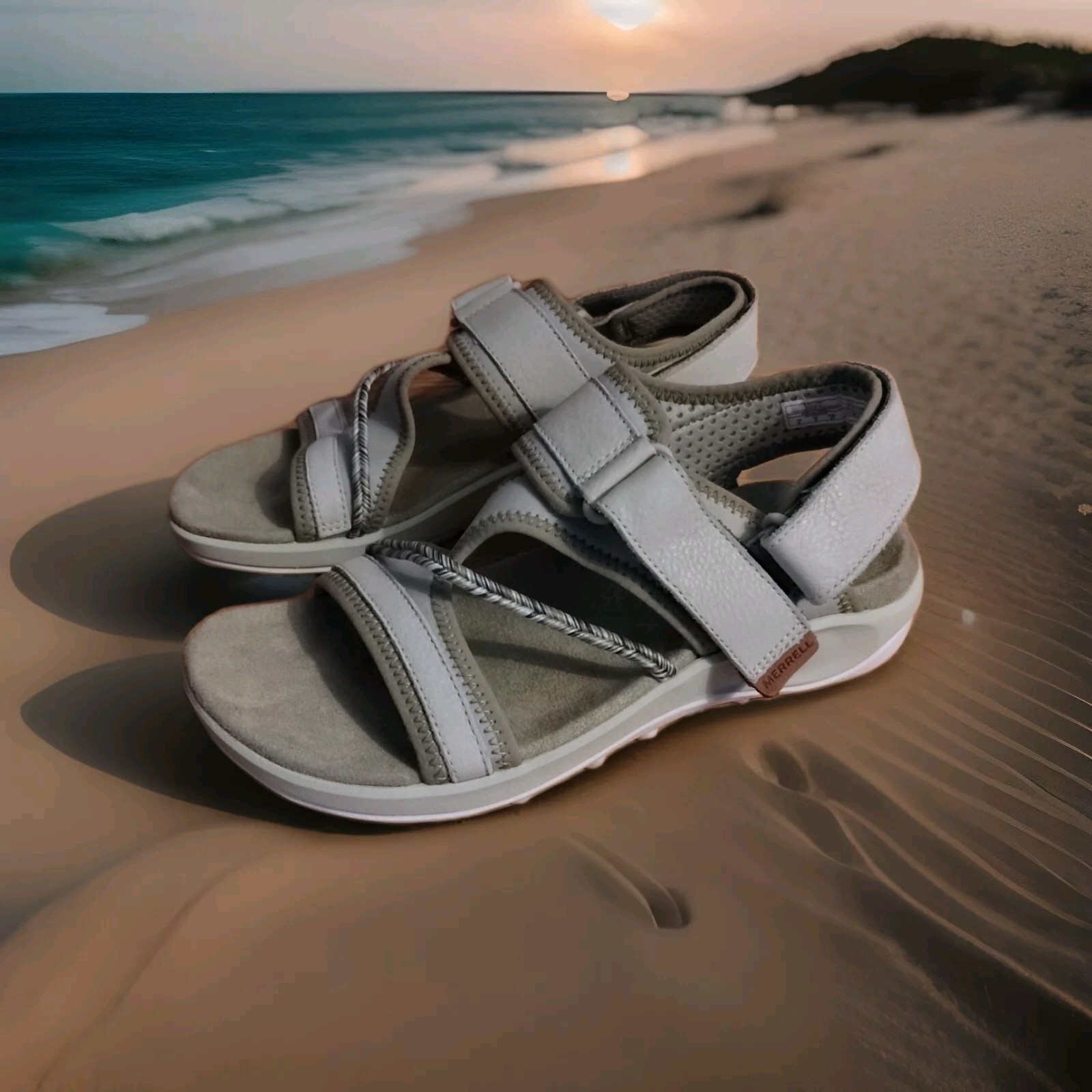 Merrell Terran 4 Post Wrap J006744 sandali da donna Mosstone con gancio e passante 6