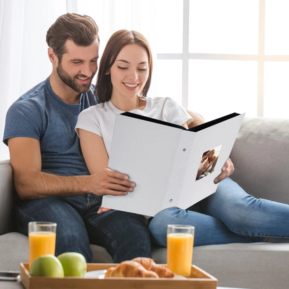 Elegante álbum de fotos de lino para 300 fotos - Perfecto para recuerdos de boda y familia Foto 4 de 4