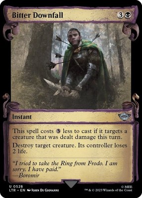 Bitter Downfall (Showcase Scrolls) 528 U Universes Beyond: The Lord of the Rings