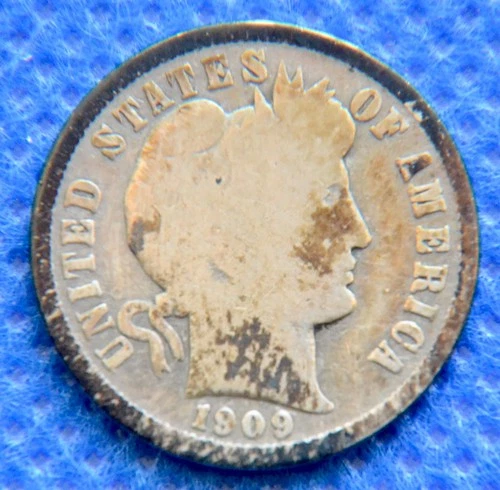 1909-O - Barber Dime - Good Some Toning -  #N1541