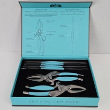 Toadfish 1022 Crab/lobster Tool Set - 2 Shell Cutters & 4 Seafood Forks