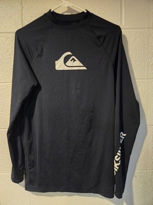 Quiksilver Surf Shirt Long Sleeve Size L Navy Nice Condition