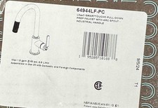 Brizo 64944LF-PC Litze 1.8 GPM Pull Down Prep/Bar Faucet, Chrome NEW 