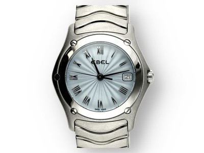 Original Ebel Classic Wave Damen Uhr in Edelstahl