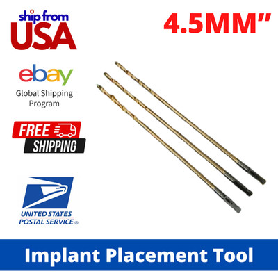 4.5MM Cannulated Bone Drill Bits (Set of 3) | Gold Coated Orthopedic Surgical