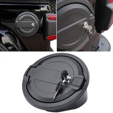 Cubierta de tapa de gasolina con bloqueo de puerta de combustible para Jeep JL 2018-2025 Jeep Wrangler JL