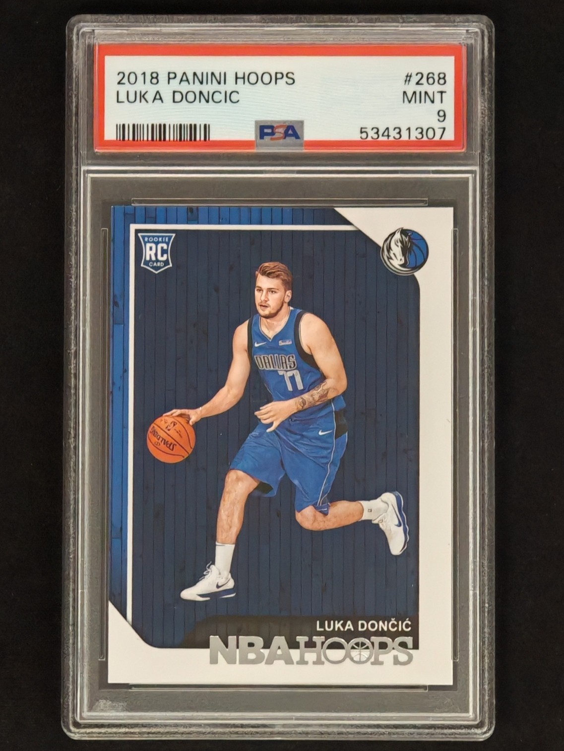 2018-19 Panini NBA Hoops Luka Doncic Rookie RC Card #268 PSA 9 LA Lakers!