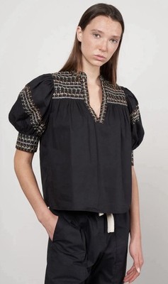Ulla Johnson handmade embroidered Noam top. Size 10. New without tags. Stunning!