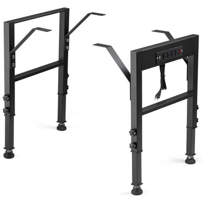 19.6-Inch Depth Workbench Frame, Height Adjustable 28.5'' to 33.8'',Set of 4 Me
