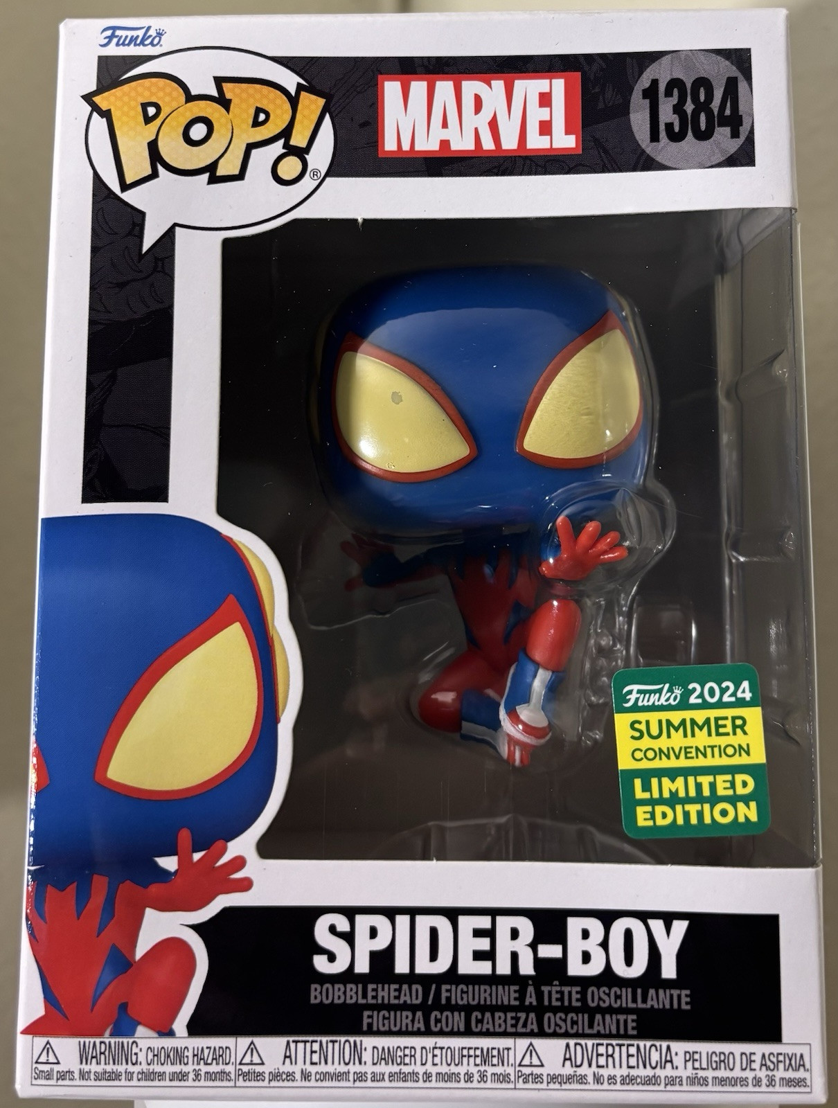Funko Pop Spider-Boy Marvel 2024 SDCC Summer Convention Target Exclusive
