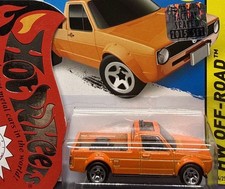 Hot Wheels 2015 Hot Trucks - Volkswagen Caddy (Orange)💥Factory Sealed
